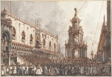 El Festival Giovedì Grasso ante el Palacio Ducal de Venecia