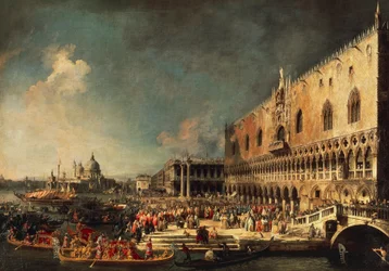 Llegada del embajador francés a Venecia