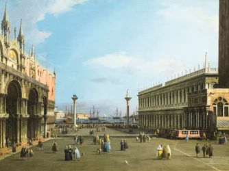 Venecia, la piazzetta con la biblioteca de san Marco