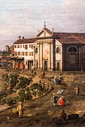 Vista de Dolo en el Brenta, detalle, hacia 1755-1760 (óleo sobre lienzo)