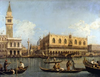Canaletto (1697 - 1768): Vista del Palacio Ducal de Venecia, Milán, Pinacoteca di Brera