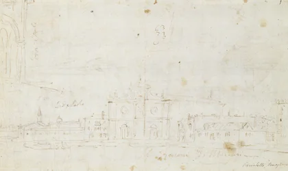 Murano: San Giovanni Dei Battuti, con Venecia a lo lejos, c.1735-40