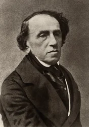 Giacomo Meyerbeer (1791-1864) (Jakob Liebmann Beer) Compositor alemán que se instaló en París y se consagró como uno de los principales compositores de la gran ópera francesa (foto b/n)