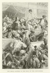 Los amotinados del pan en el Salón de la Convención