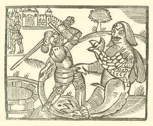 Ilustración para The Roxburghe Ballads (xilografía)