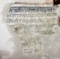 Dedicatoria del sacerdote Enrico Allemandi (fresco)