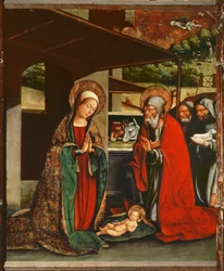 126-0035070 Adoración de los pastores, retablo de la iglesia de Santa María Palau-Solita, Barcelona