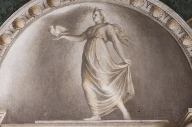 Diana Lucifera, detalle de los lunetos