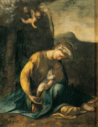 Gitana, de Antonio Allegri, conocido como Correggio (1489-ca 1534), óleo sobre madera, 49x37 cm