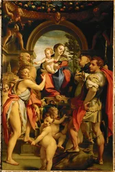 La Virgen de San Jorge (pintura sobre madera de álamo)