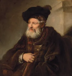 Retrato de un barbudo (óleo sobre lienzo)