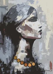Mujer "Sombra de Sabiduría " Estilo Collage