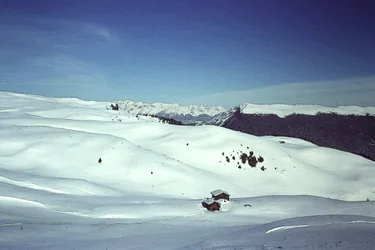 Nieve en los Alpes