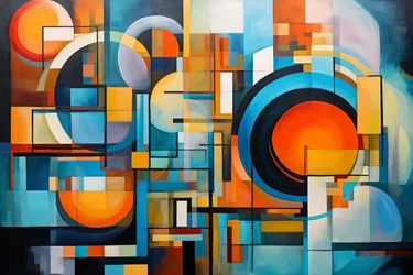 Un diseño en espiral, composición abstracta, armonía y equilibrio, impresiones en lienzo grande
