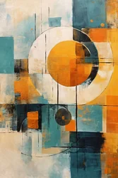 Representación abstracta del conocimiento matemático, decoración de pared para dormitorio