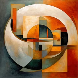 Rojo Amarillo Azul Círculo, Lienzo Arte de Pared Abstracto Moderno Decoración del Hogar