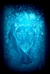 La pantera - azul