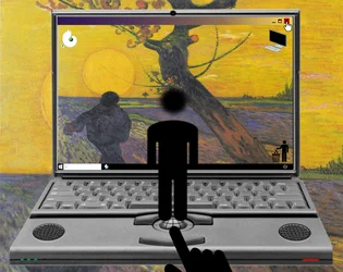 El encuentro del mundo y la tierra (de la serie: Windows)