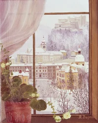 Vista desde la ventana de Nonntal con la fortaleza