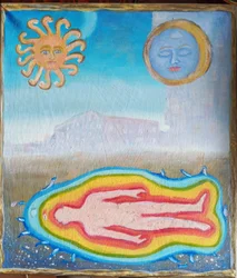 Paisaje con aura humana