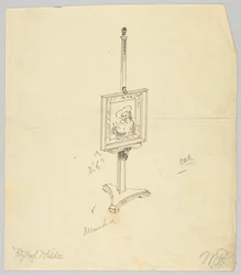 Diseño para un caballete de pintura de roble