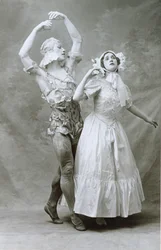 Nijinski y Karsavina bailando en el Ballet 