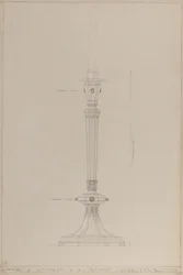 Capilla de la Caballería: candelabro de plata propuesto