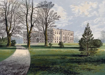 Castillo de Kimbolton, Cambridgeshire, finales del siglo XIX
