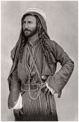Un beduino del desierto, Irak, 1925