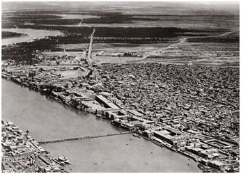 Bagdad desde un avión, Irak, 1925