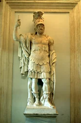 Estatua romana, templo de Marte Ultor, Roma
