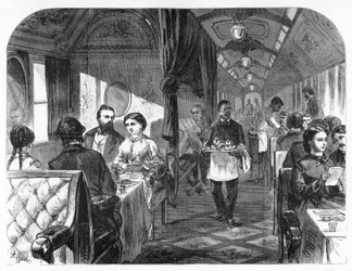 Coche del Palace Hotel, Union Pacific Railroad, c1870