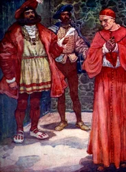 Enrique envió a Wolsey lejos de la corte, c1529, 1905