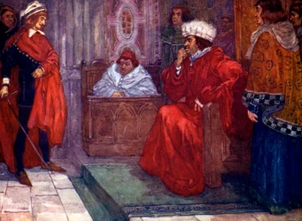 ...Te envío a prisión, dijo el juez Gascoigne, siglo XIV, 1905