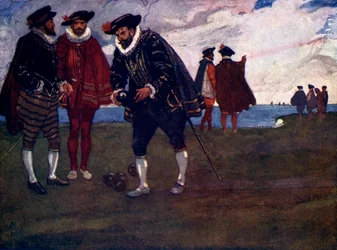 Hay tiempo para terminar el juego y vencer a los españoles también, dijo Drake, 1588, 1905