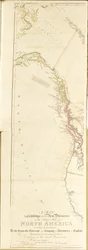 Mapa de los nuevos descubrimientos en el interior de América del Norte