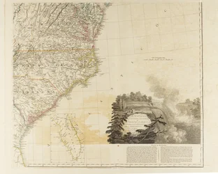 Mapa de los Estados Unidos de América del Norte