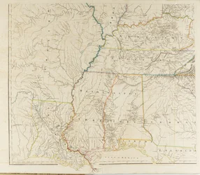 Mapa de los Estados Unidos de América del Norte