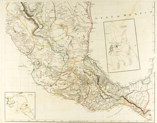 Nuevo mapa de México y provincias adyacentes