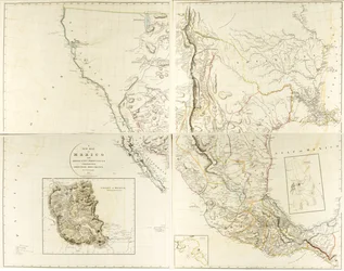 Nuevo mapa de México y provincias adyacentes