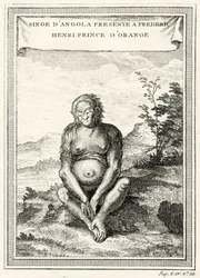 Ilustración del Orangután presentado a Federico Enrique, Príncipe de Orange, 1750