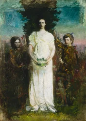 Mis Hijos Mary, Gerald y Gladys Thayer, ca. 1897