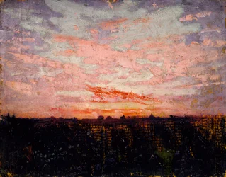 Amanecer o Atardecer, estudio para libro, Coloración Ocultante en el Reino Animal, ca. 1905-1909