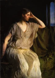 Mujer con vestido griego, c.1894
