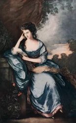 Lady Douglas en el jardín, c. 1784