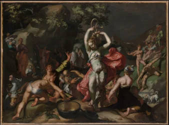 Moisés golpeando la roca