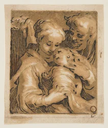 La Virgen y el Niño con San José