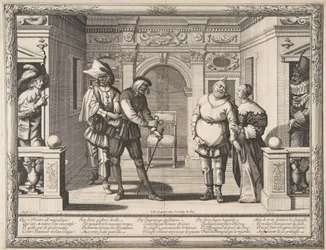 Actores en el Hotel de Bourgogne, ca. 1633-34