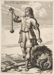 David con la cabeza de Goliat, 1651