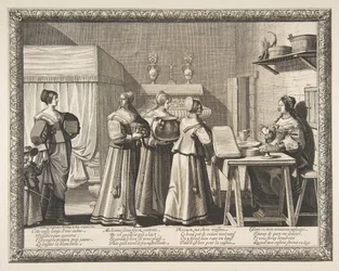 Regalos ofrecidos a la novia Les Présents offerts à la Mariée, ca. 1633